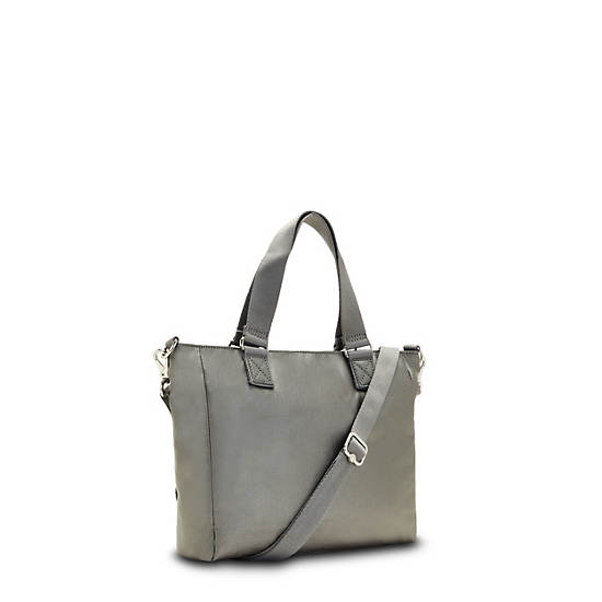 Kipling Venla Metallic Tote Veske Grå | NO 1741NW